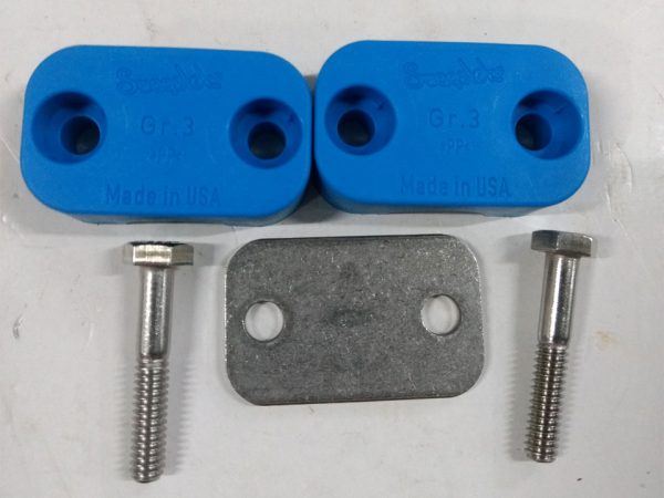 CLAMP,BOLTED PLASTIC SINGLE SPRT KIT FOR 3/4"