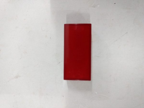 CAP,LENS TYPE G RED COLOR,PUSH BUTTON