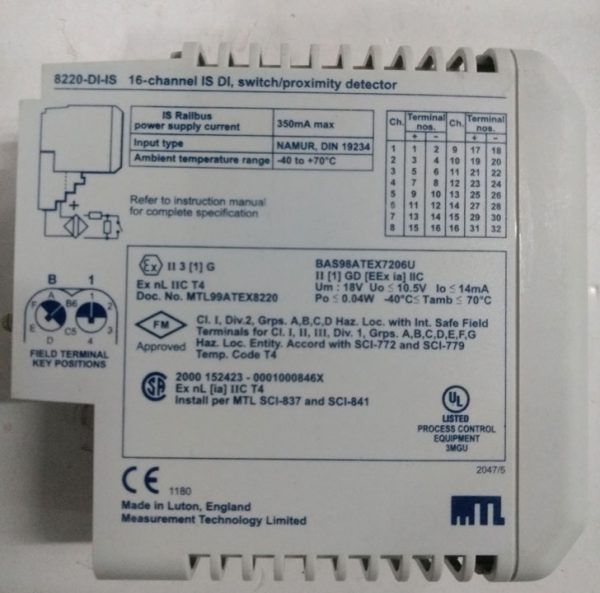 MODULE DISCRETE INPUT, 8/16-CHNNL.IS,SWITCH/PROX