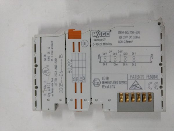 MOUDLE,DIGITAL INPUT,8 CHNL,MKE:WAGO(750-430)