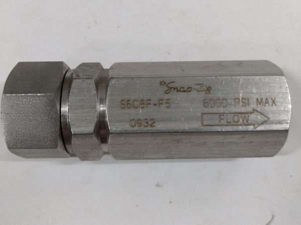 VLV,CHEK,1/2"NPT,6000#,316SS,CV=3.4 5PSI CRCKNG PR